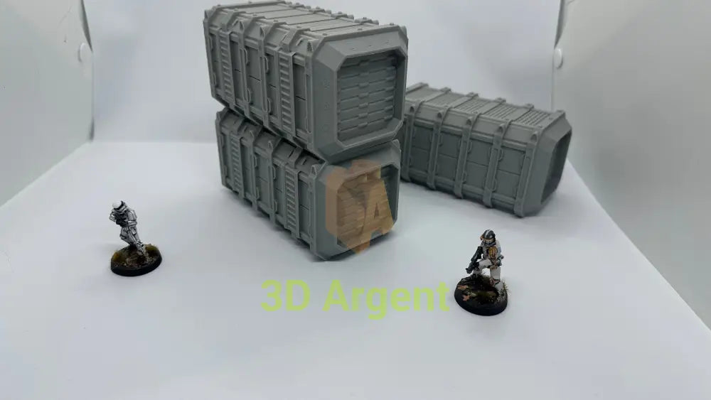 Heavy Armoured Container Tabletop Necromunda Scifi Scatter Terrain 28mm Stargrave Toys & Games:Wargames &