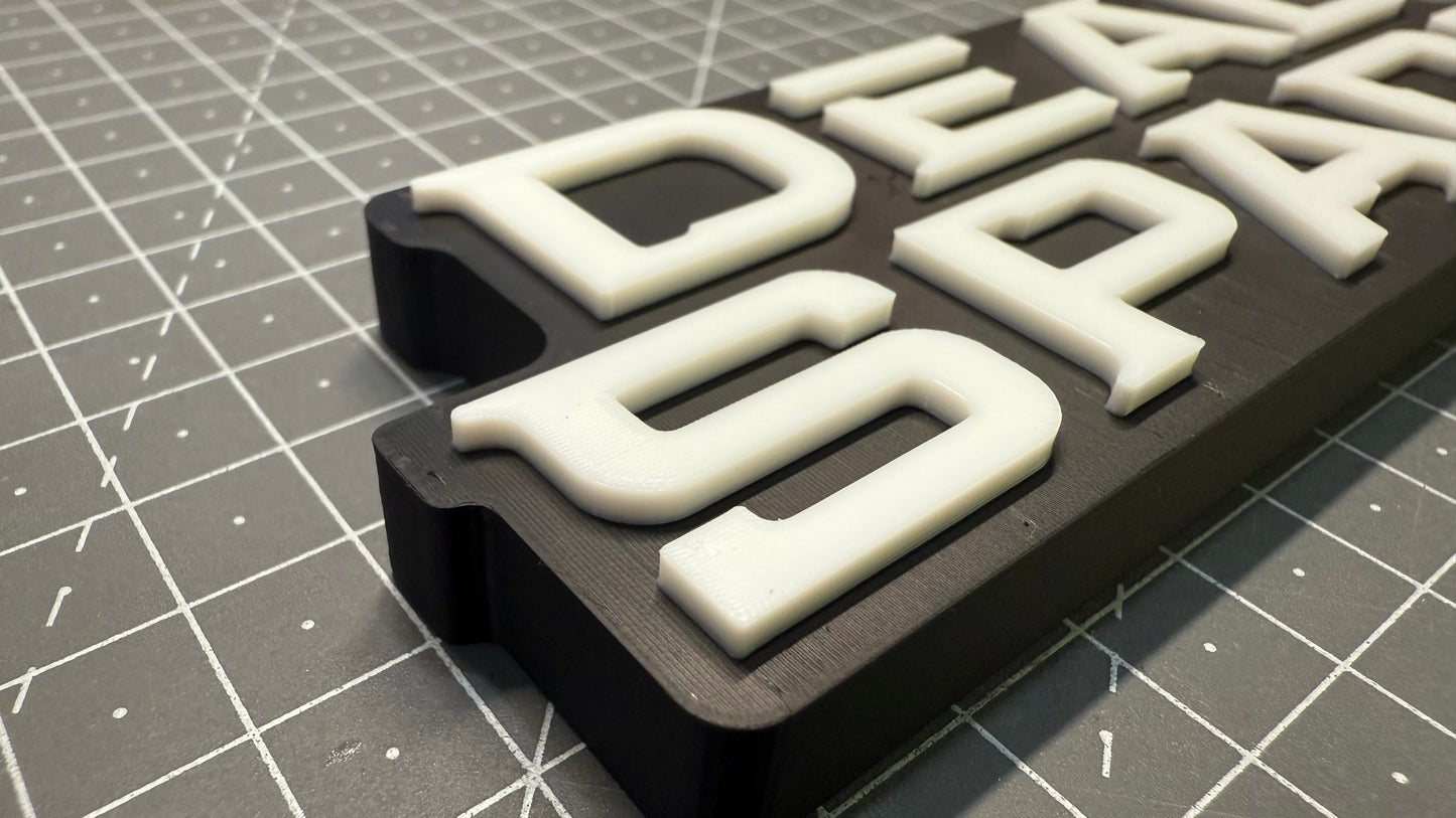 Dead Space Logo - 3D Printed Sign Stand