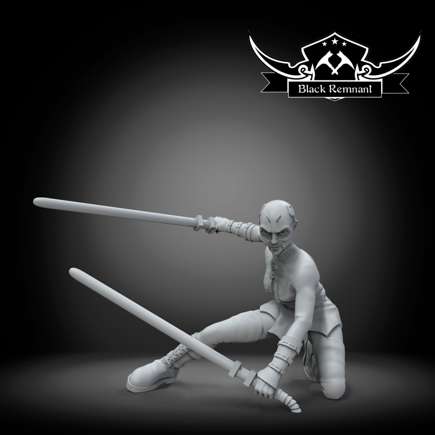 Asajj Ventress 2 Poses- Star Wars Legion compatible 3D Printed Resin Miniatures