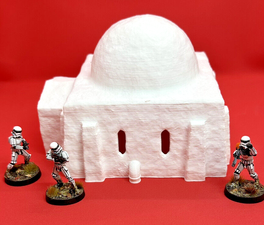 Desert House square 28mm Scenery tabletop SW Legion 3D Printed