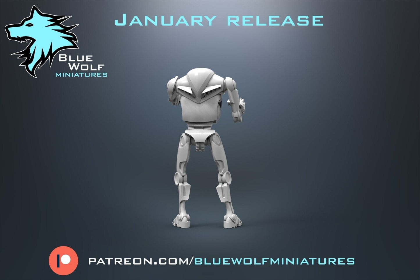 B2 RP Super Battle Droids Star Wars Legion 3D Printed Resin BlueWolf Miniatures