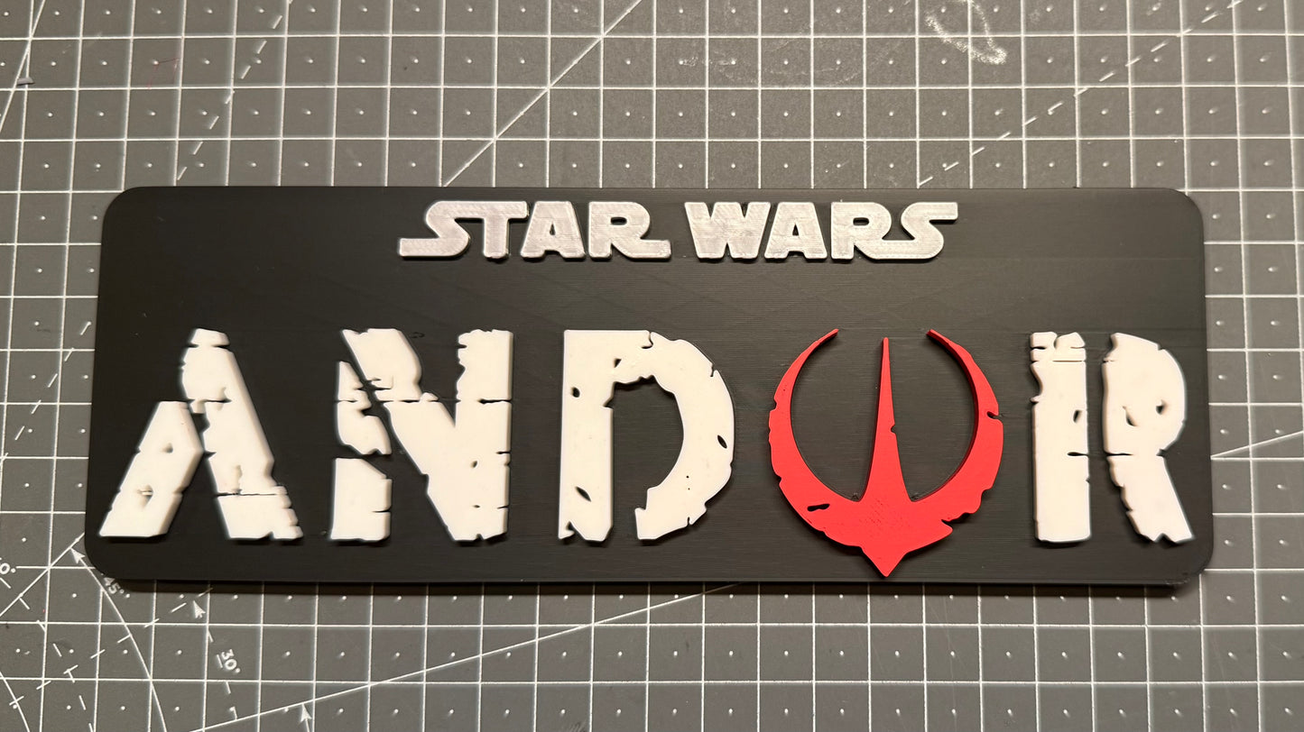 Star Wars Andor - 3D Printed Sign Stand