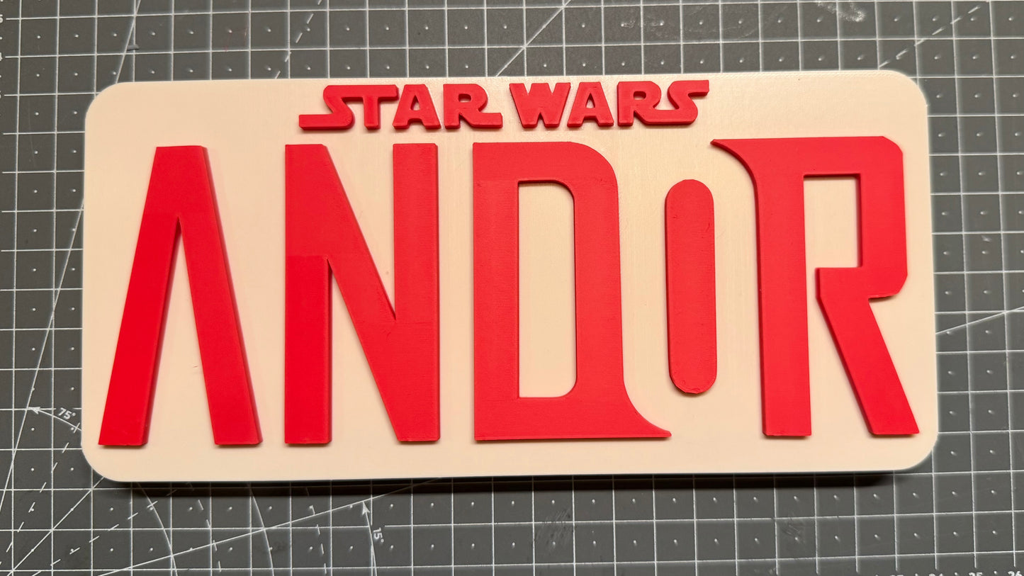 Star Wars Andor - 3D Printed Sign Stand