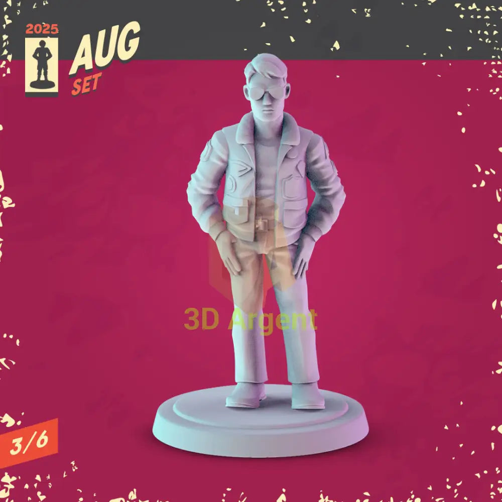 80s Action Heroes Miniatures – Snake Rambo Commando McClane Maverick Axel Foley 32 mm Resin Figures RPG D&D Display 5