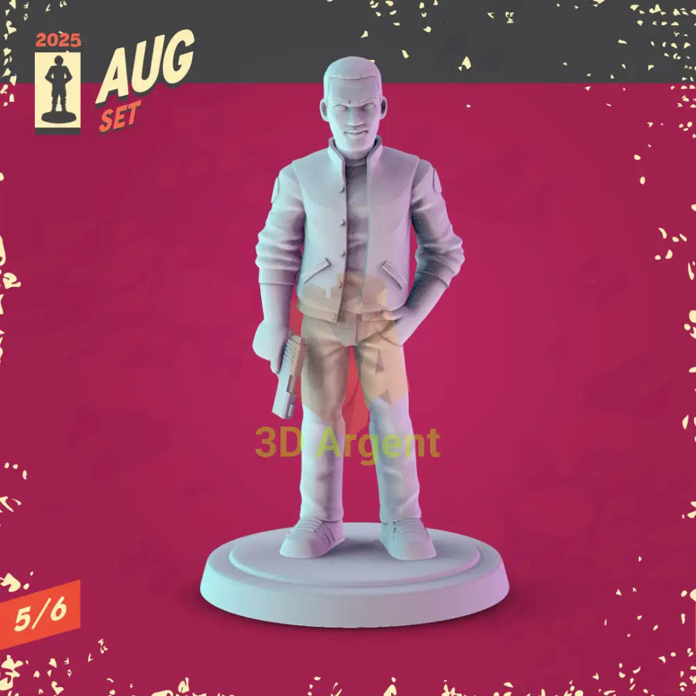 80s Action Heroes Miniatures – Snake Rambo Commando McClane Maverick Axel Foley 32 mm Resin Figures RPG D&D Display 6