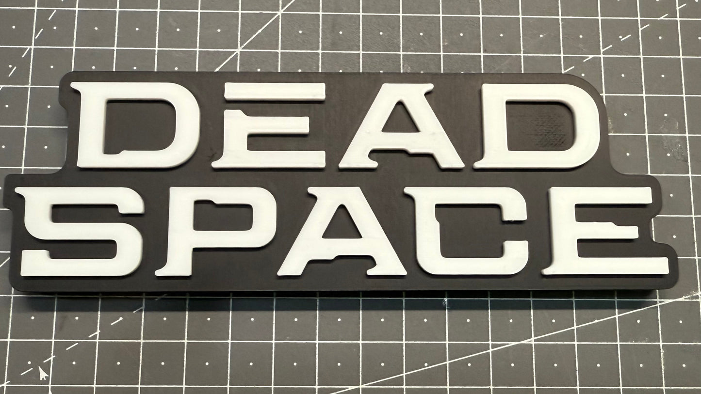 Dead Space Logo - 3D Printed Sign Stand