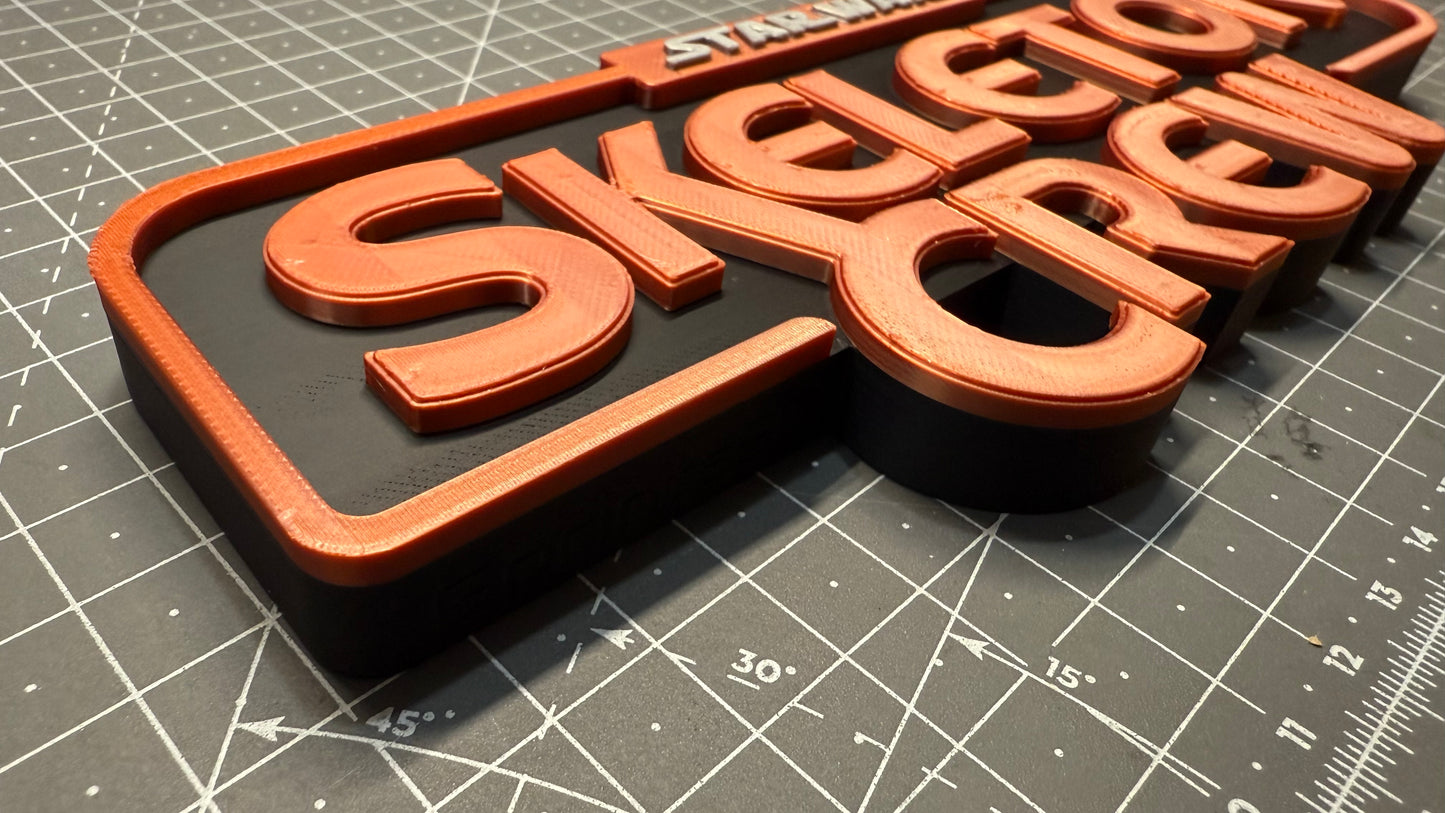 Skeleton Crew Star Wars sign - 3D Printed Sign Stand
