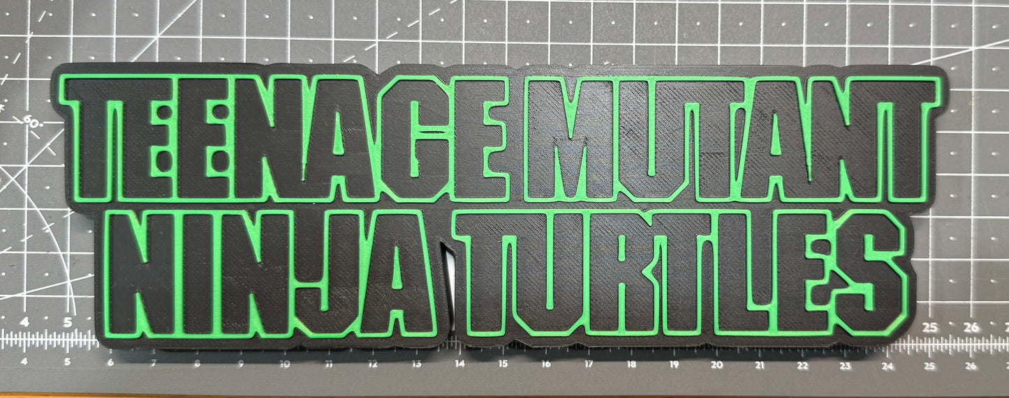 Teenage Mutant Ninja Turtles Movie - 3D Printed Sign Stand
