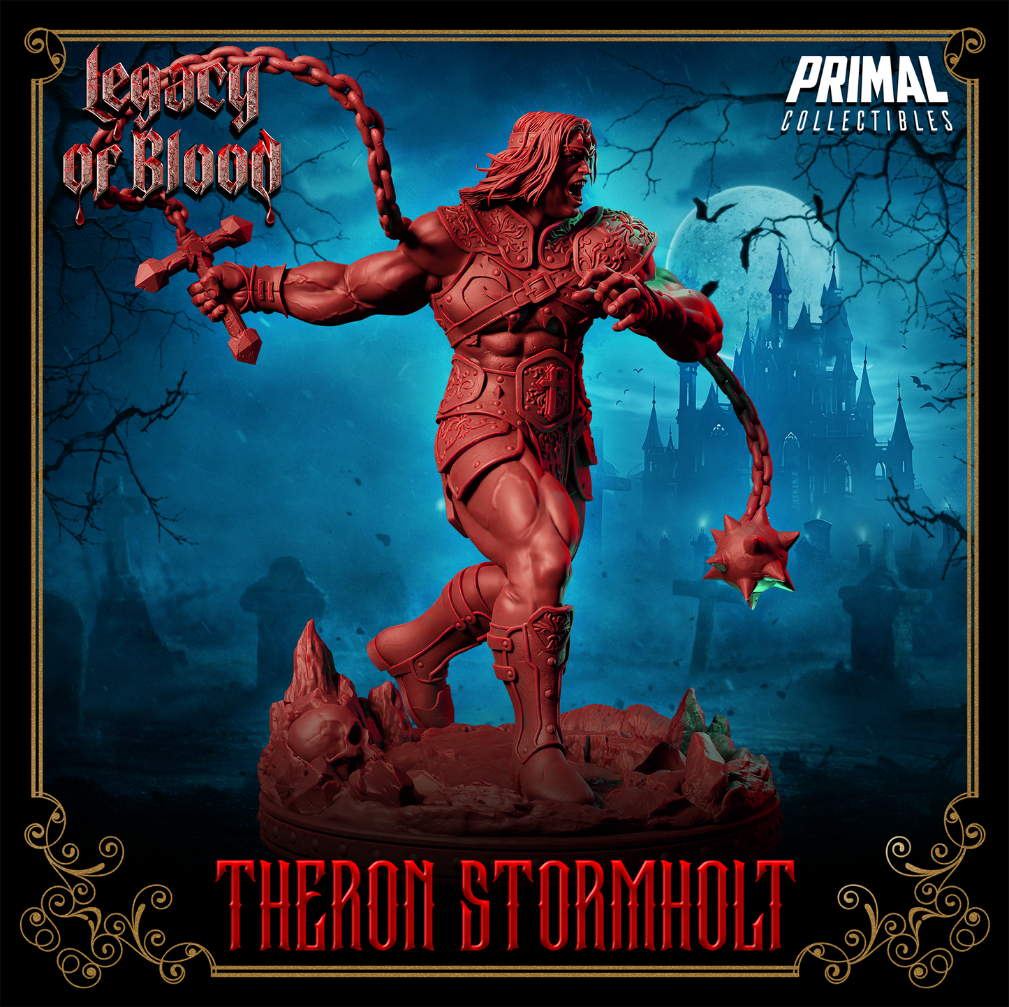 Warrior - Theron Stormholt Fantasy compatible D&D DragonLance Miniatures Primal