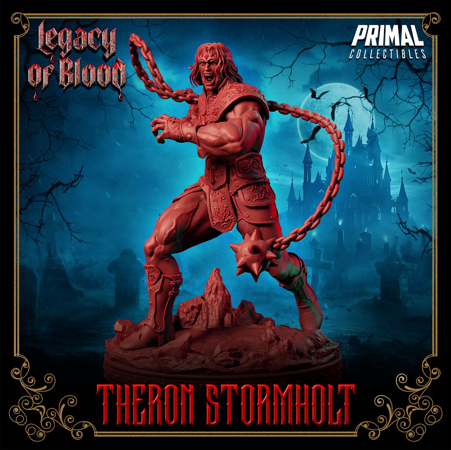 Warrior - Theron Stormholt Fantasy compatible D&D DragonLance Miniatures Primal