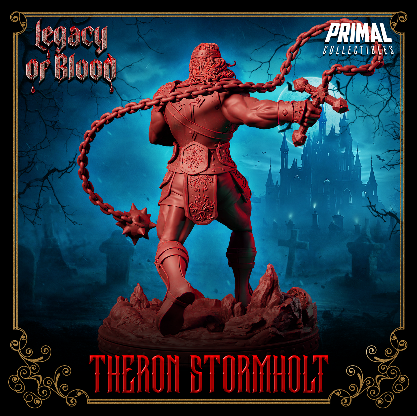Warrior - Theron Stormholt Fantasy compatible D&D DragonLance Miniatures Primal