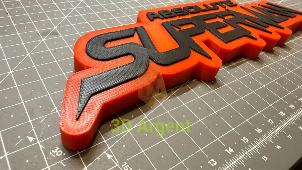 Absolute Superman Logo Sign Stand 3D Printed Multi Colour DC Display Decor Video Games & Consoles:Video Game Merchandise