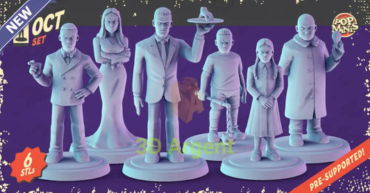Addams Family Figures compatible D&D DragonLance Miniatures Pop Minis All Figures Toys & Games:Wargames &