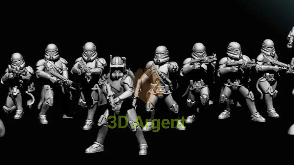 Airbourne Clone Troopers- Star Wars Legion 3D Printed Resin BlueWolf Miniatures All 7 versions Toys & Games:Wargames &