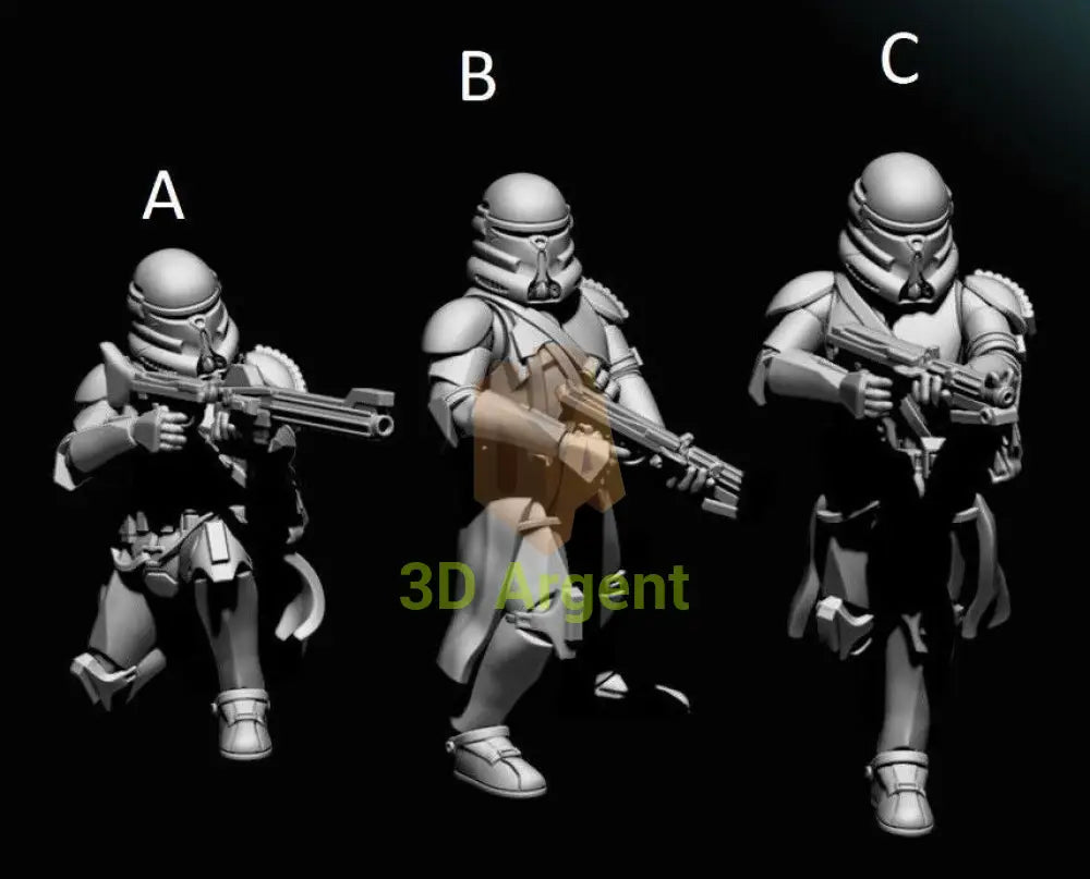 Airbourne Clone Troopers- Star Wars Legion 3D Printed Resin BlueWolf Miniatures C Toys & Games:Wargames &