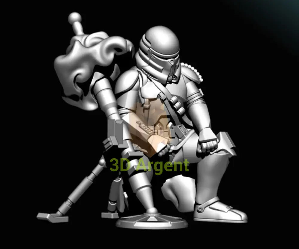 Airbourne Trooper Mortar Star Wars Legion 3D Printed Resin BlueWolf Miniatures Toys & Games:Wargames &