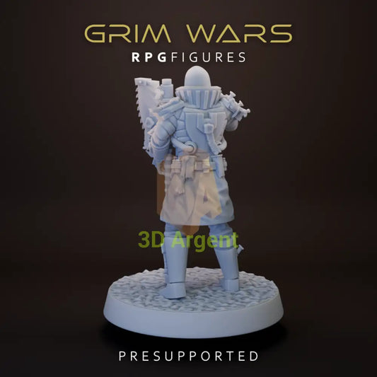 Arch Vindicator rear view - Star Wars Legion Scale 3D Printed Resin Miniature