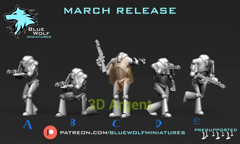Arctic B2 Droids Star Wars Legion 3D Printed Resin BlueWolf Miniatures A Toys & Games:Wargames & Role-Playing:Star Wars