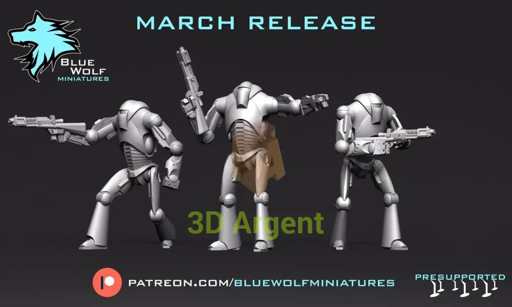 Arctic B2 Droids Star Wars Legion 3D Printed Resin BlueWolf Miniatures Toys & Games:Wargames & Role-Playing:Star Wars