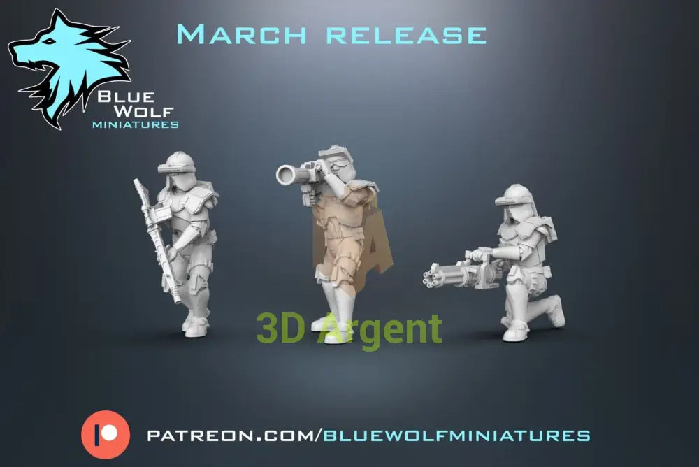 ARF Clone Specialists - Star Wars Legion 3D Printed Resin BlueWolf Miniatures Toys & Games:Wargames & Role-Playing:Star
