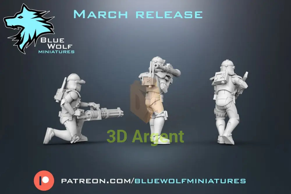 ARF Clone Specialists - Star Wars Legion 3D Printed Resin BlueWolf Miniatures Toys & Games:Wargames & Role-Playing:Star