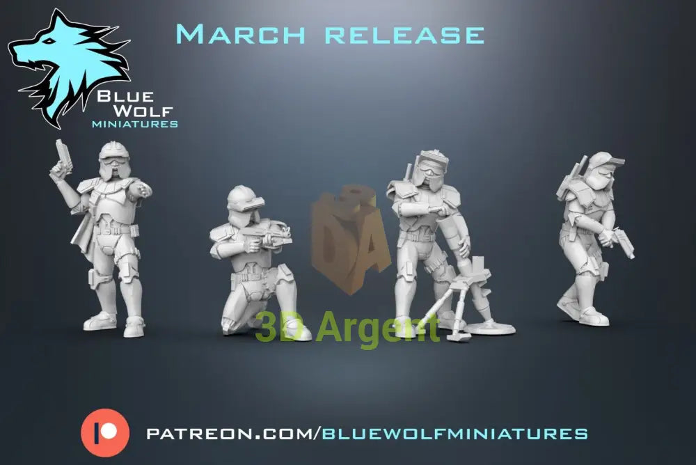 ARF Clone Specialists - Star Wars Legion 3D Printed Resin BlueWolf Miniatures Toys & Games:Wargames & Role-Playing:Star