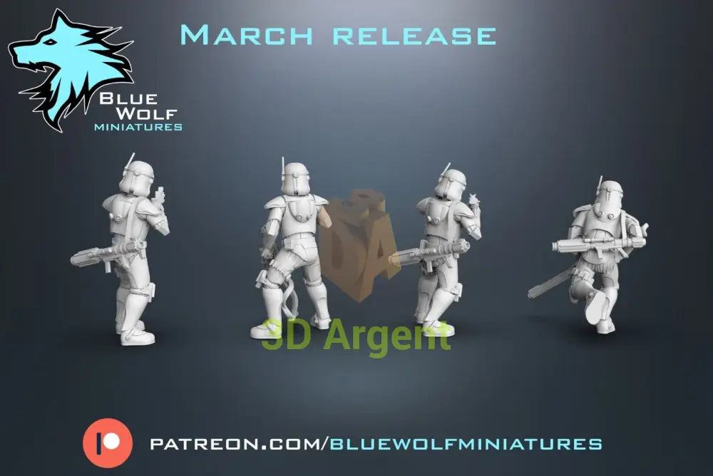 AT RT Specialists - Star Wars Legion 3D Printed Resin BlueWolf Miniatures Toys & Games:Wargames & Role-Playing:Star Wars