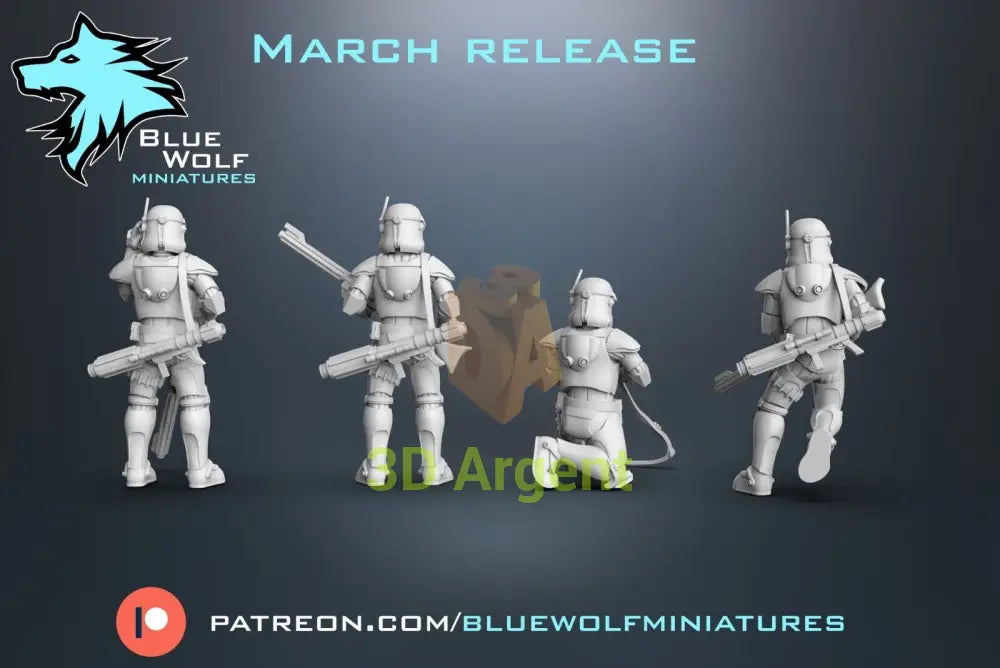 AT RT Specialists - Star Wars Legion 3D Printed Resin BlueWolf Miniatures Toys & Games:Wargames & Role-Playing:Star Wars