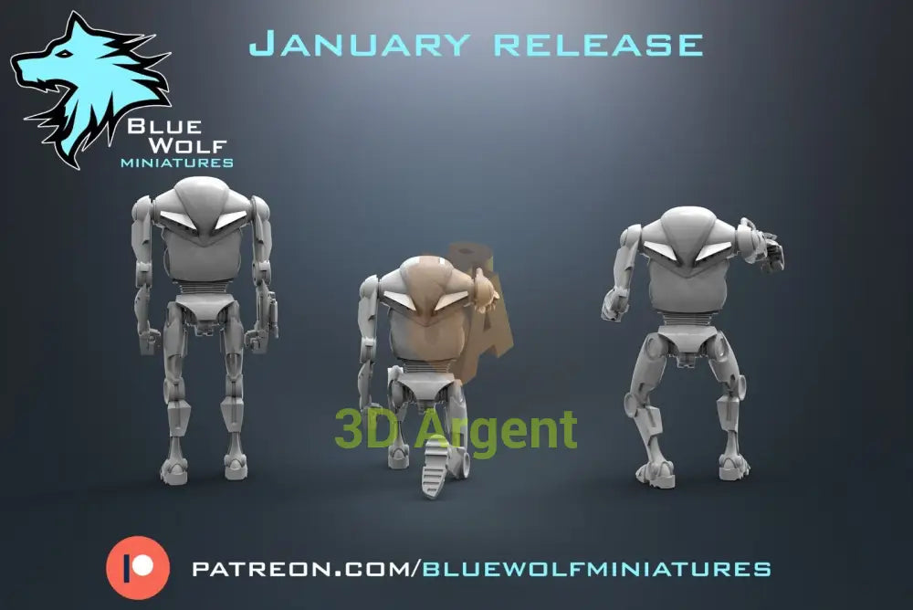 B2 RP Super Battle Droids Star Wars Legion 3D Printed Resin BlueWolf Miniatures Toys & Games:Wargames &