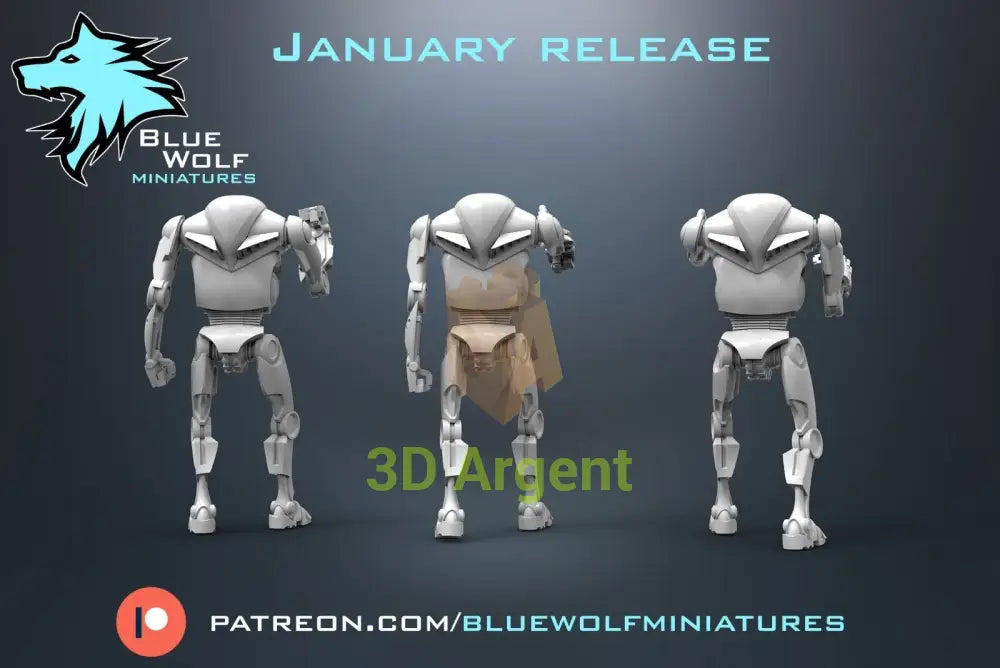 B2 RP Super Battle Droids Star Wars Legion 3D Printed Resin BlueWolf Miniatures Toys & Games:Wargames &