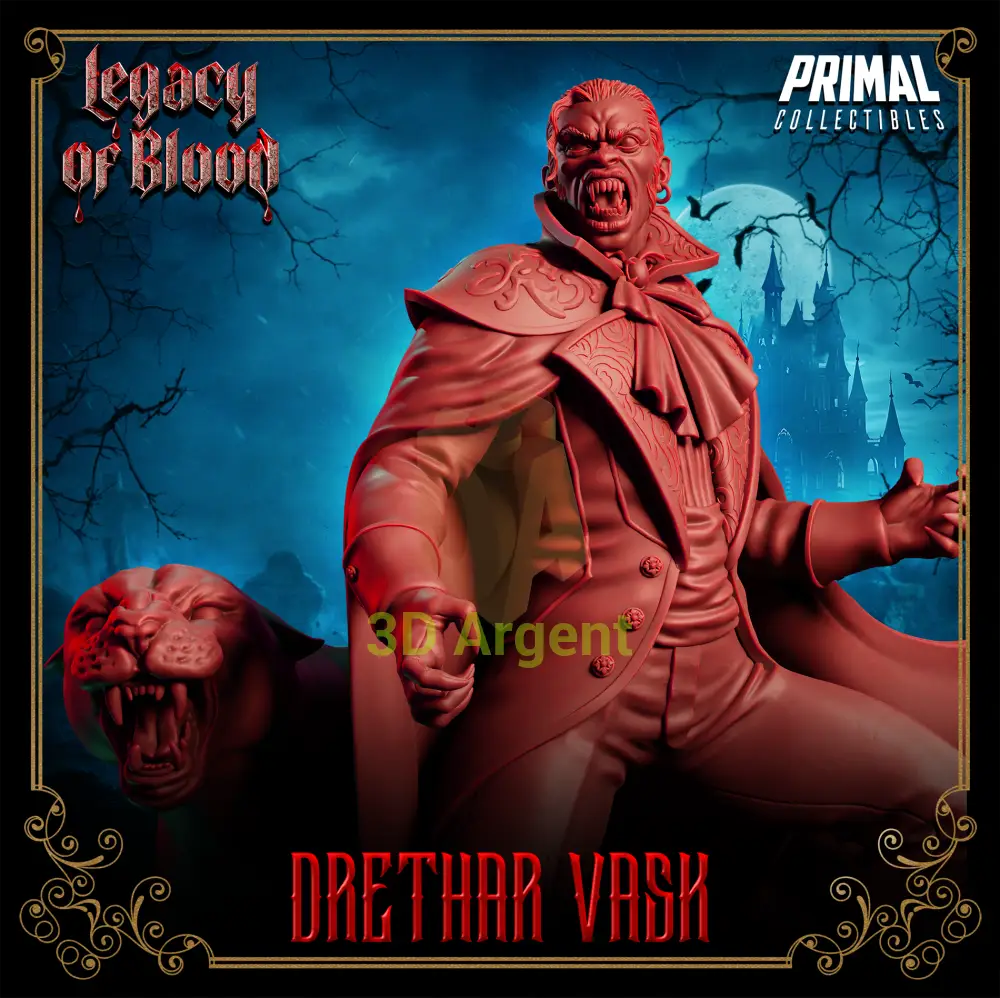 Baron - Drethar Vask Fantasy compatible D&D DragonLance Miniatures Primal (Copy) Toys & Games:Wargames &