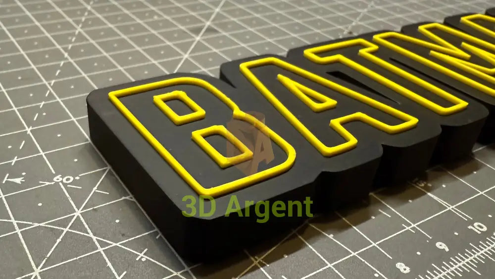 Batman 89 DC Movie Logo - 3D Printed Sign Stand Collectables:Science Fiction Collectables:Other Science Fiction Items