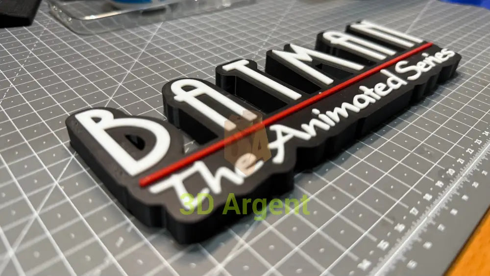 Batman The Animated Series Sign Stand- 3D Printed Collectables:Science Fiction Collectables:Other Science Fiction Items