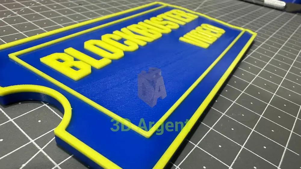 BlockBuster Video - 3D Printed Sign Films & TV:Film Memorabilia: