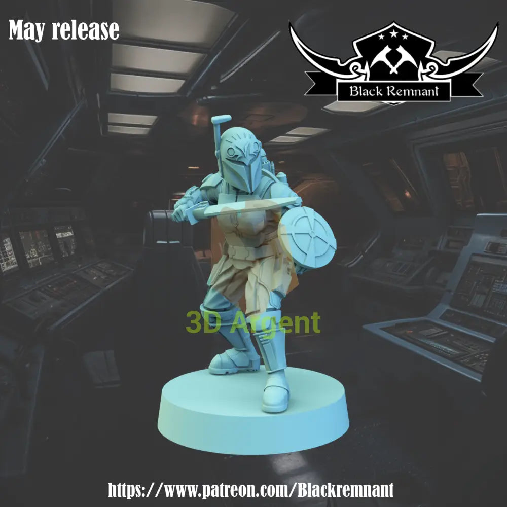 Bo Katan Kryze v1 - Star Wars Legion compatible 3D Printed Resin Miniatures Toys & Games:Wargames & Role-Playing:Star