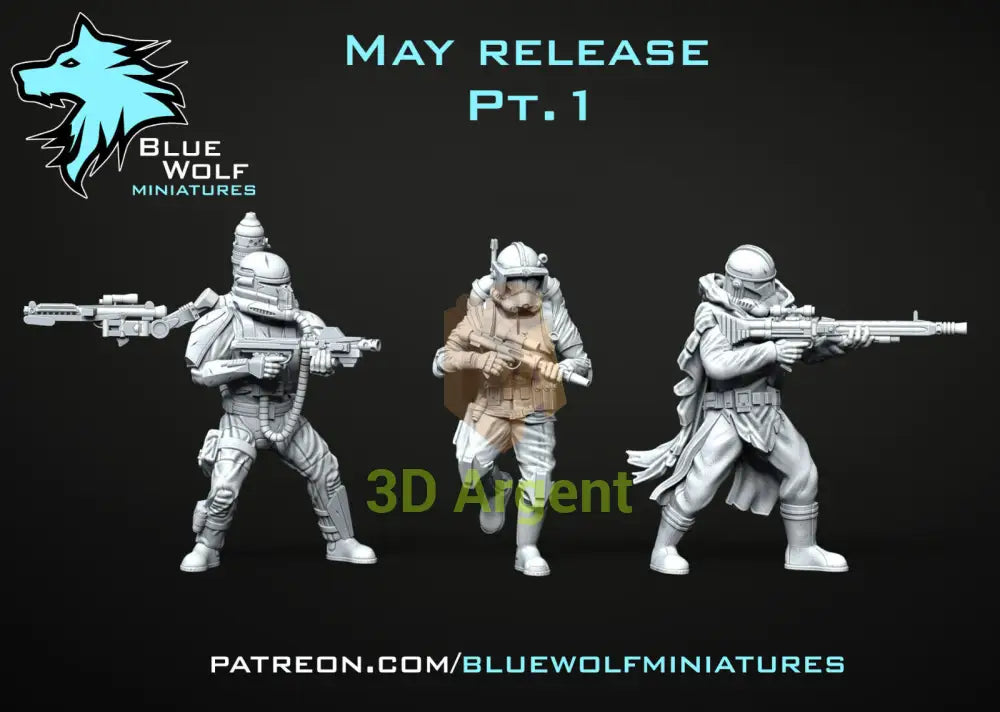 Clone Remnant Troopers Star Wars Legion 3D Printed Resin BlueWolf Miniatures Toys & Games:Wargames & Role-Playing:Star