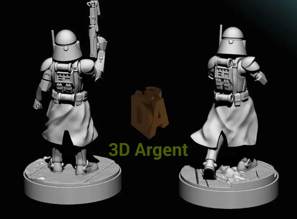 Commander Bacara - Star Wars Legion 3D Printed Resin BlueWolf Miniatures (ver 2) Toys & Games:Wargames &