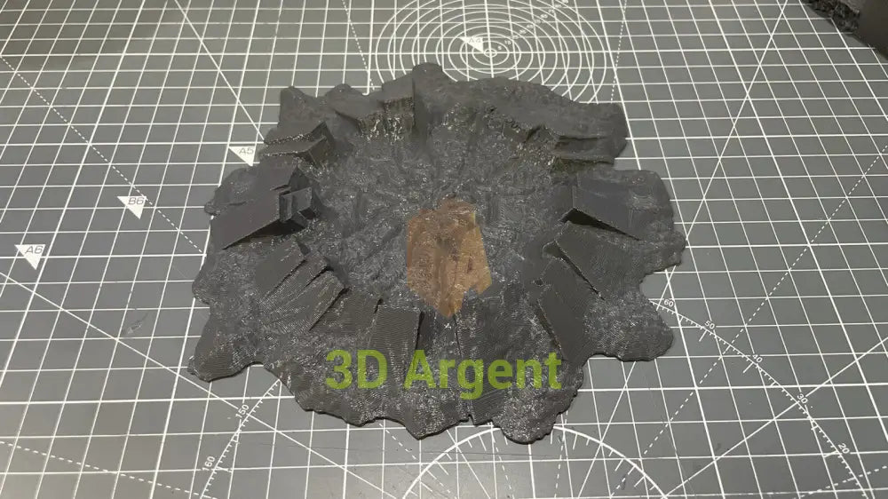 Crater Blast Terrain 28mm Scenery Tabletop Legion 3D Printed Toys & Games:Wargames & Role-Playing:Scenery Props & Paint