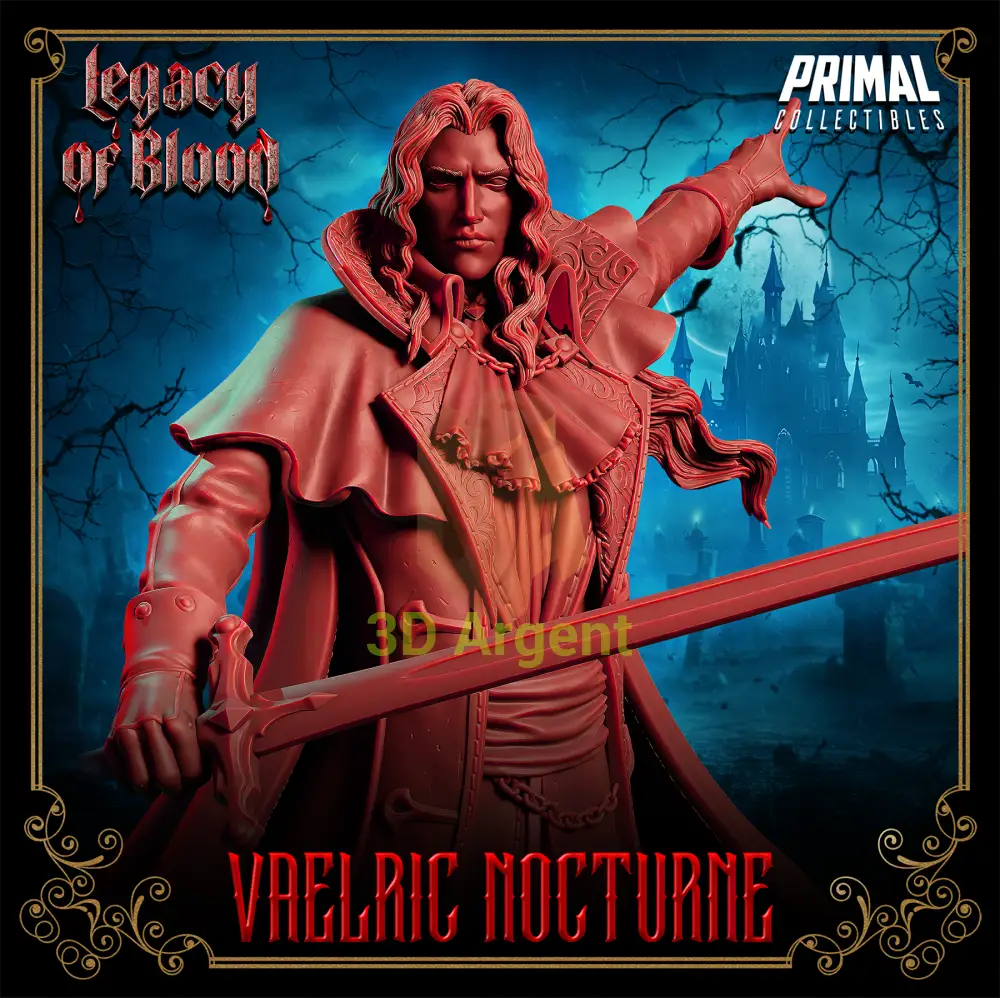Dampyr - Vaelric Nocturne Fantasy compatible D&D DragonLance Miniatures Primal Toys & Games:Wargames &