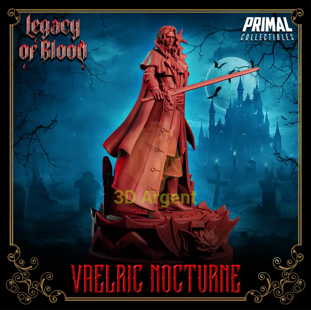 Dampyr - Vaelric Nocturne Fantasy compatible D&D DragonLance Miniatures Primal Toys & Games:Wargames &