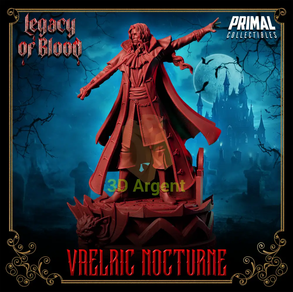 Dampyr - Vaelric Nocturne Fantasy compatible D&D DragonLance Miniatures Primal Toys & Games:Wargames &