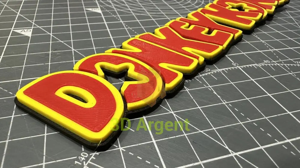 Donkey Kong - 3D Printed Sign Stand Collectables:Science Fiction Collectables:Other Science Fiction Items