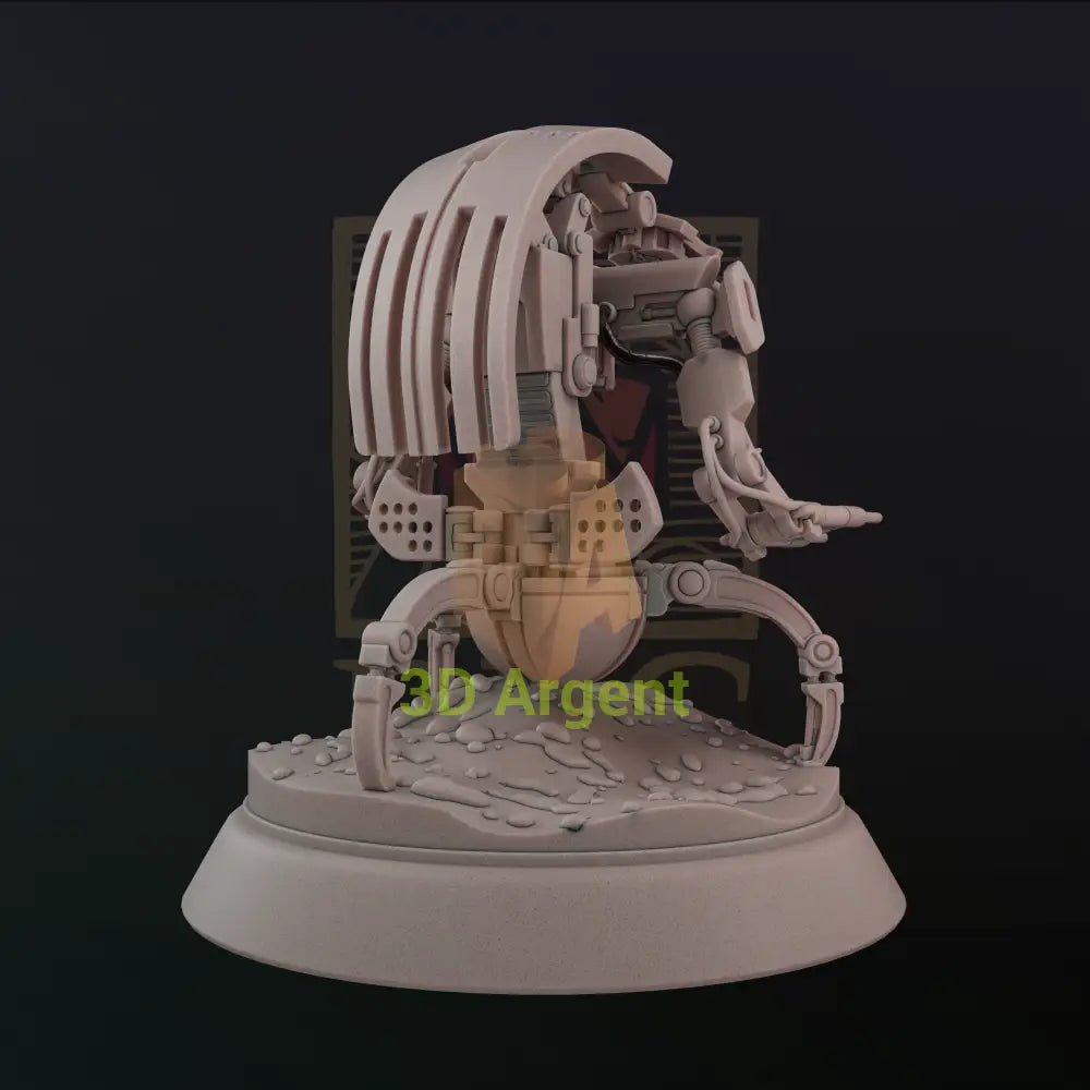 Droideka rear view - Star Wars Legion Scale 3D Printed Resin Miniature