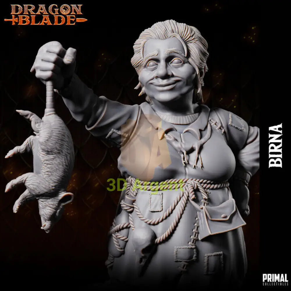 Dwarf - Birna - Fantasy compatible D&D DragonLance Miniatures Primal Toys & Games:Wargames &