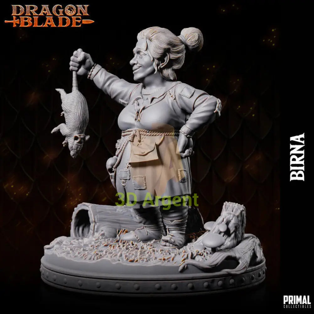 Dwarf - Birna - Fantasy compatible D&D DragonLance Miniatures Primal Toys & Games:Wargames &