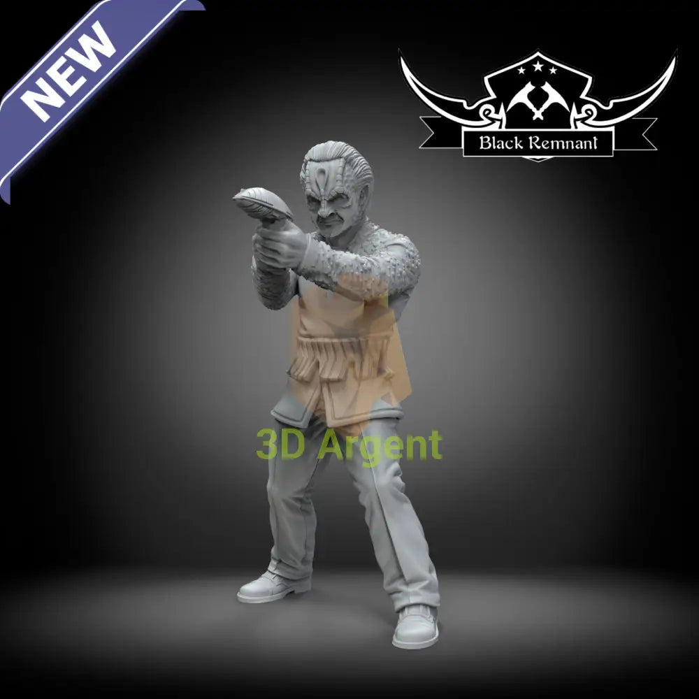 Elim Garak Star Trek Deep Space Nine Cardassian Black Remnant 3D Printed Resin Miniature