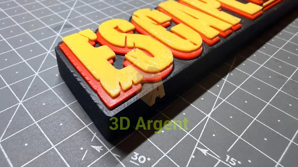 Escape from LA Logo Sign Stand 3D Printed Multi Colour Sci-Fi Movie Display Decor - Video Games & Consoles:Video Game