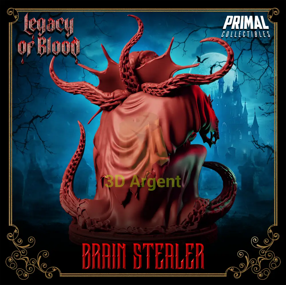 Evil creature - Brain Setaler Fantasy compatible D&D DragonLance Miniatures Primal Toys & Games:Wargames &