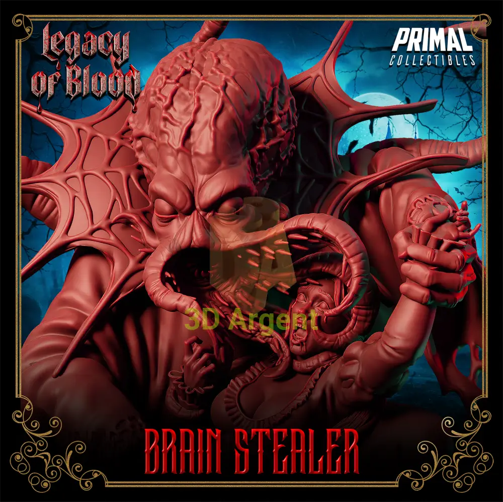 Evil creature - Brain Setaler Fantasy compatible D&D DragonLance Miniatures Primal Toys & Games:Wargames &