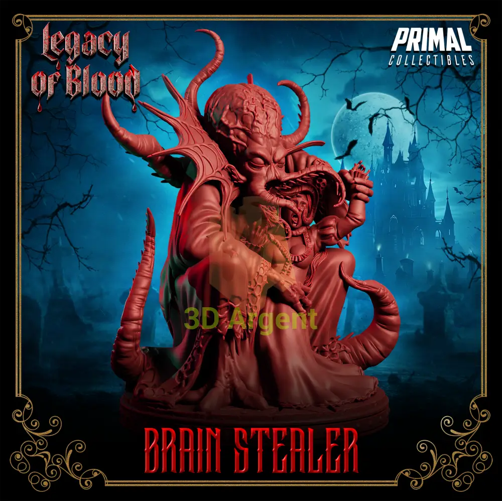 Evil creature - Brain Setaler Fantasy compatible D&D DragonLance Miniatures Primal Toys & Games:Wargames &